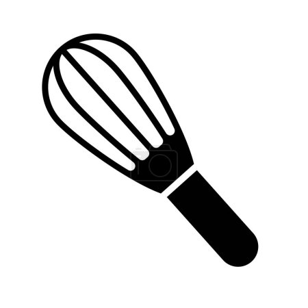 Whisk silhouette icon. Whipper silhouette icon. Editable vector.