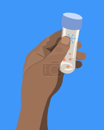 Illustration for Vector isolated illustration of egg donation. Egg freezing. Artificial insemination. In vitro fertilization. - Royalty Free Image