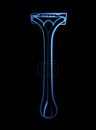 Vector isolated illustration of a razor.