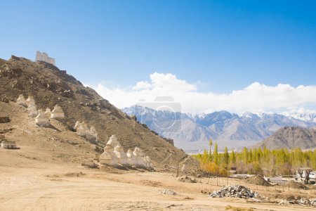 Photo for Arid Himalayan mountain Landscape in Leh, Ladakh, in northern India. High quality photo - Royalty Free Image