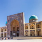 Bukhara. Uzbekistan. October 13, 2019 : Mir-i-Arab - literally means Prince of the Arabs, madrasa of Po-i-Kalan Poi Kalan - islamic religious complex.