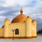 Small mosque located in a village Anau near Ashgabat