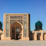 Tashkent, Uzbekistan. October 18, 2019: View to Barak-khan Madrasah, part of Hazrati Imam ensemble.