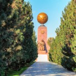 Tashkent Independence Square, Ankhor Park, and the Monument of Courage are three significant landmarks that are located next to each other in the central area of Tashkent.