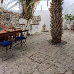 Sal Reis cafe charm: tropical plants, stone patio, and fresh fare. High quality photo