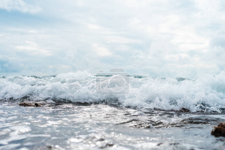 Téléchargez les photos : Image en gros plan des vagues océaniques - en image libre de droit