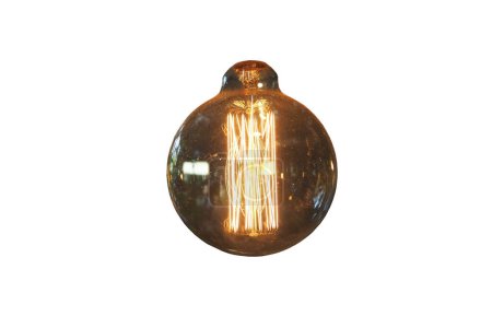 Antique glass oil lamp isolated on black background