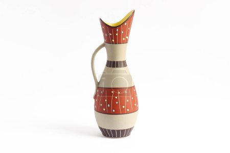 Photo for Vintage Mid Century Vase Isolated on a White Background. - Royalty Free Image