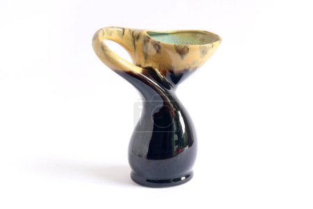 Photo for Vintage Mid-Century Vase Isolated on a White Background. - Royalty Free Image