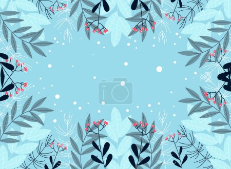 Modern abstract winter background suitable for winter wedding and merry christmas card