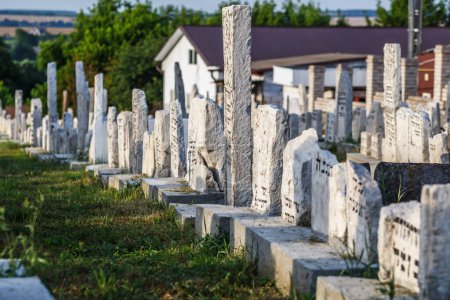 Photo for Ukraine. Medzhibozh. July 18, 2021.Old Jewish cemetery.Hasidic Jews. Grave of the spiritual leader Baal Shem Tov, Rabbi Israel ben Eliezer. - Royalty Free Image