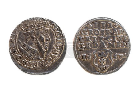 Foto de Moneda polaca de plata antigua. Rey Segismundo III Vasa
. - Imagen libre de derechos