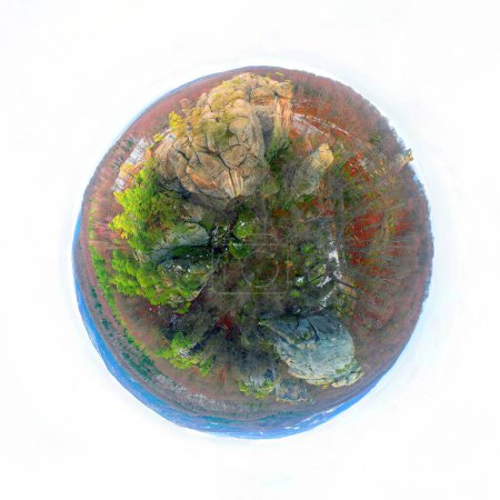 Projection of a spherical panorama 360