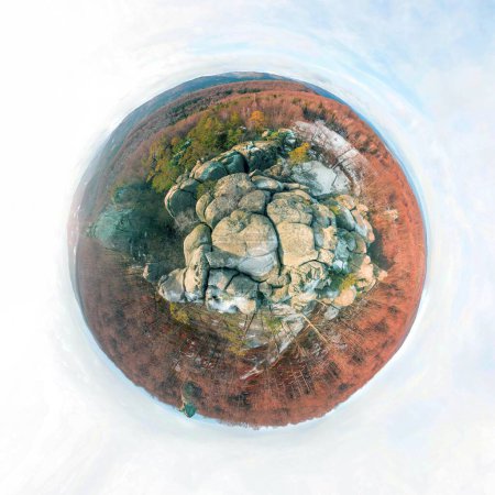 Projektion eines sphärischen 360-Grad-Panoramas