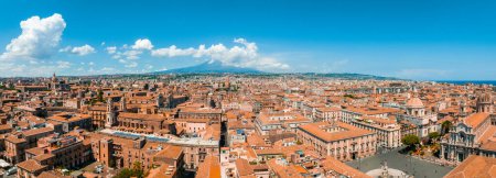 Photo for Aerial panoramic view of Trapani harbor, Sicily, Italy. Beautiful holiday town in Italy. - Royalty Free Image