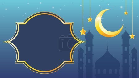 Téléchargez les illustrations : Illustration vectorielle Ramadan Sunset Banner Design - en licence libre de droit