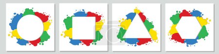 Vector Colorido Regreso a la Escuela o al Día del Maestro Plantilla de Banner Concepto Educativo para el Nuevo Término Escolar 