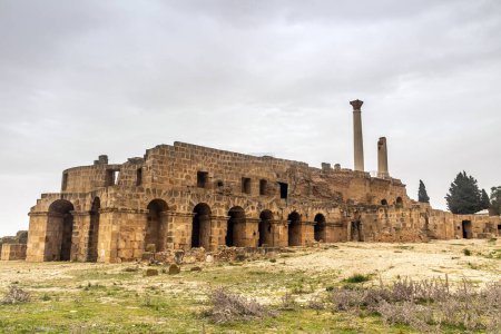 Téléchargez les photos : Découvrir Uthina. Site archéologique remarquable de la Tunisie sur la route de Zaghouan - en image libre de droit