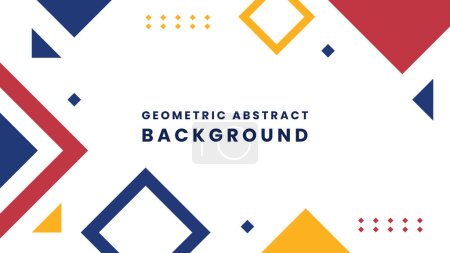 Illustration for Modern Abstract Geometric Background. Suitable for banner, poster, landing page, cover, web, greeting card, promotion, etc. Vector Background - Royalty Free Image