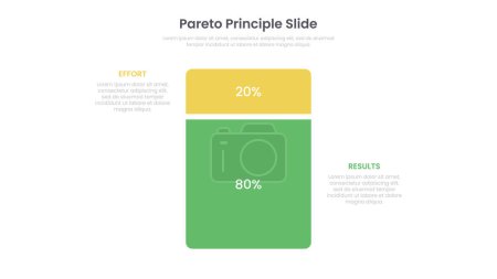 Pareto Principle concept. Infographic template design