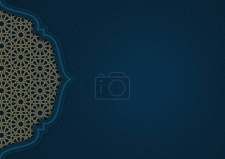 Photo for Ramadan Kareem Islamic Arabic Luxury Elegant Background Greeting Card Template Design with Decorative Ornament Borders - Royalty Free Image
