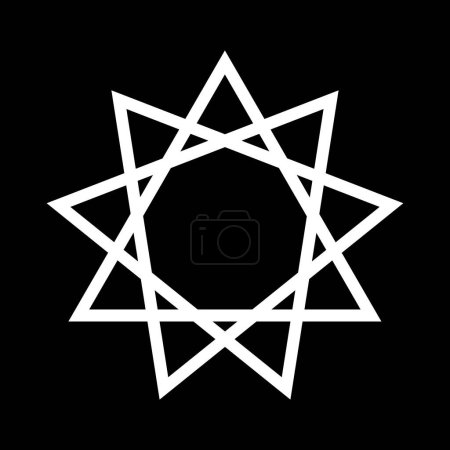 Octogram, Satanic Symbols, Medieval Occultism, Magic Stamps, Sigils, Mystical Knots, Devil's Cross. Sigil Lucifer Baphomet vector
