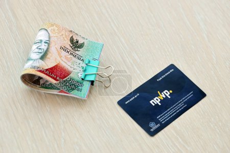 Indonesia NPWP nueva tarjeta de identificación de impuestos Número originalmente llamado Nomor Wajib Pajak. Utilizado para realizar transacciones relacionadas con la tributación de los contribuyentes indonesios.