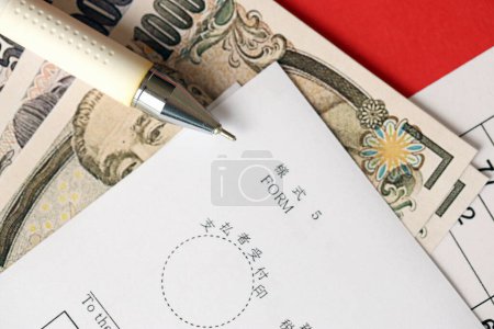 Japanische Steuerform 5 - Erleichterung der japanischen Einkommensteuer und Sondersteuer für den Wiederaufbau von Dividenden in Bezug auf ausländische Hinterlegungsscheine. Antragsformular für Einkommensteuerabkommen