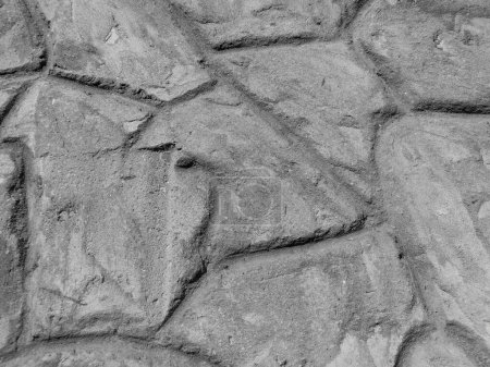 Photo for Rocky pattern texture of gray stone with curved lines - Royalty Free Image