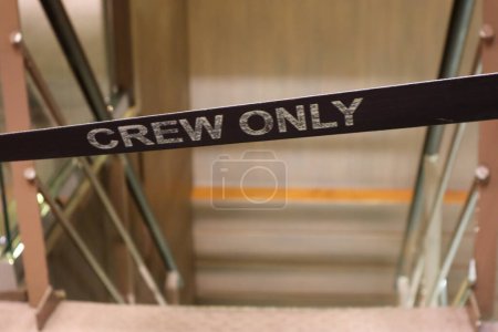 Photo for A Crew only and access prohibited sign - Royalty Free Image