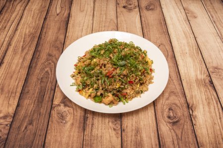 chaufa, is a type of fried rice consumed in Peru. It is part of the Tusan gastronomic style, being part of the country's gastronomy, in which it is called chifa cuisine
