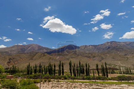 Panoramic view of the hills in in Uquia, province of Jujuy, Argentina.