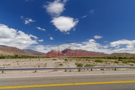 View of the hills from Route 9 in Uquia, Jujuy province, Argentina.