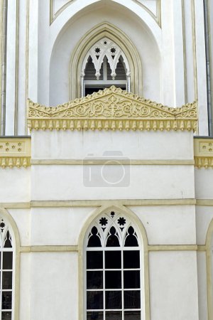 Fragment of the facade of the Yildiz Hamidiye Mosque in Istanbul, Trkiye