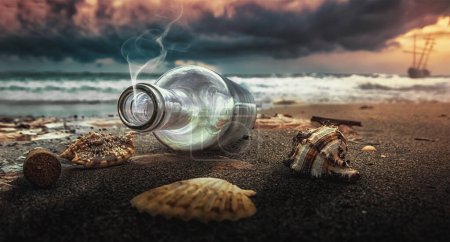 Photo for Message in a bottle - Royalty Free Image