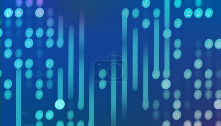Photo for Abstract technology background with glowing dots. - Royalty Free Image