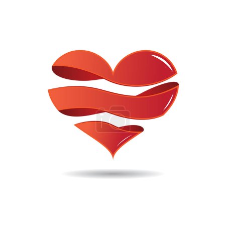 Foto de Corazón roto Símbolo 3D aislado sobre el fondo blanco - Imagen libre de derechos