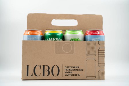 Photo for Spirits in the LCBO 8-pack box. Toronto, Canada - April 30, 2024. - Royalty Free Image
