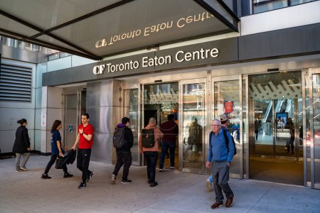 Photo for Entrance to CF Toronto Eaton Centre. Toronto, Canada - April 30, 2024. - Royalty Free Image