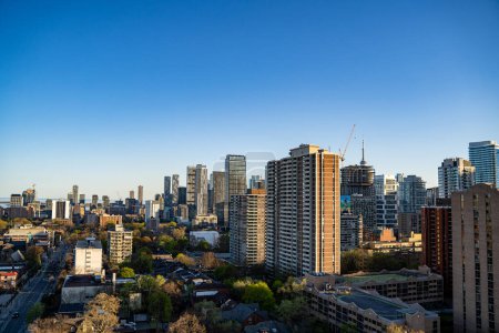 Vue du centre-ville de Toronto depuis le quartier Wellesley.