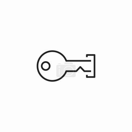 Illustration for Lock Key Door Open Close - Royalty Free Image