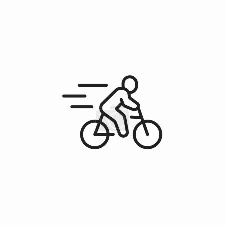 Foto de Persona humana paseo bicicleta velocidad rápida - Imagen libre de derechos