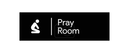  Islam Pray Room direction sign