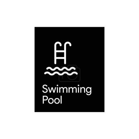  Swimming Pool SPA sign vector