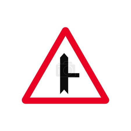 Straight or Right Turn Option Sign