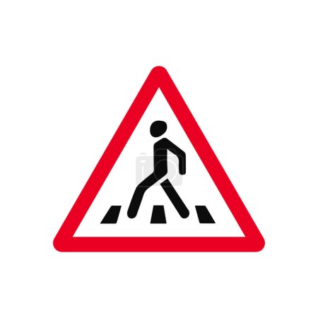 Pedestrian Crossing Ahead Traffic Sign