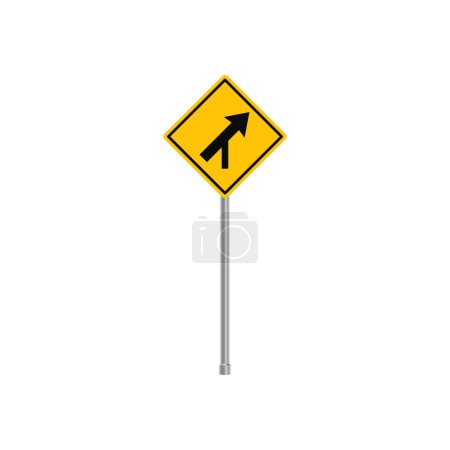 Verkehrszeichen in der Kurve