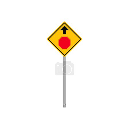 Stop Sign Ahead Traffic Sign