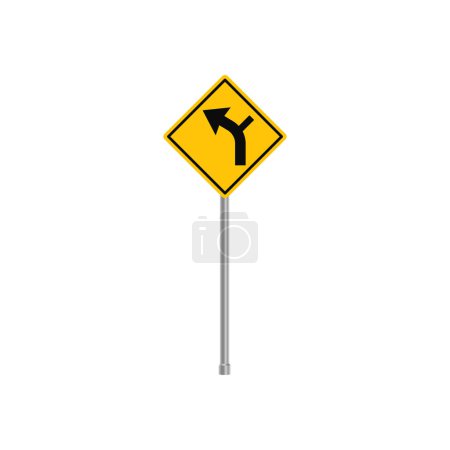 Road Entering Curve Traffic Sign