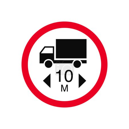 Foto de Vehículo camión longitud tamaño tráfico señal - Imagen libre de derechos